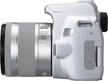 Canon EOS 250D SLR Camera White 18-55mm IS STM Lens