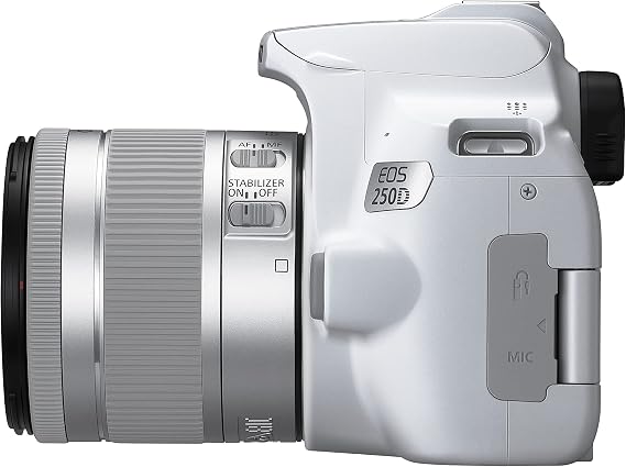 Canon EOS 250D SLR Camera White 18-55mm IS STM Lens