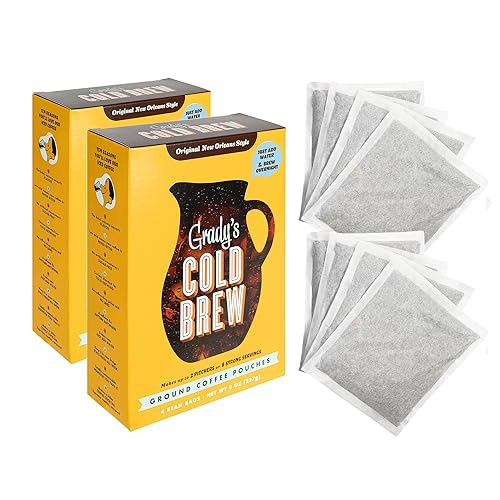 Miniatura 4 de Grady's Cold Brew Paquete de bolsas de café con 8 bolsas de frijoles (2 onzas), 24 porciones en total