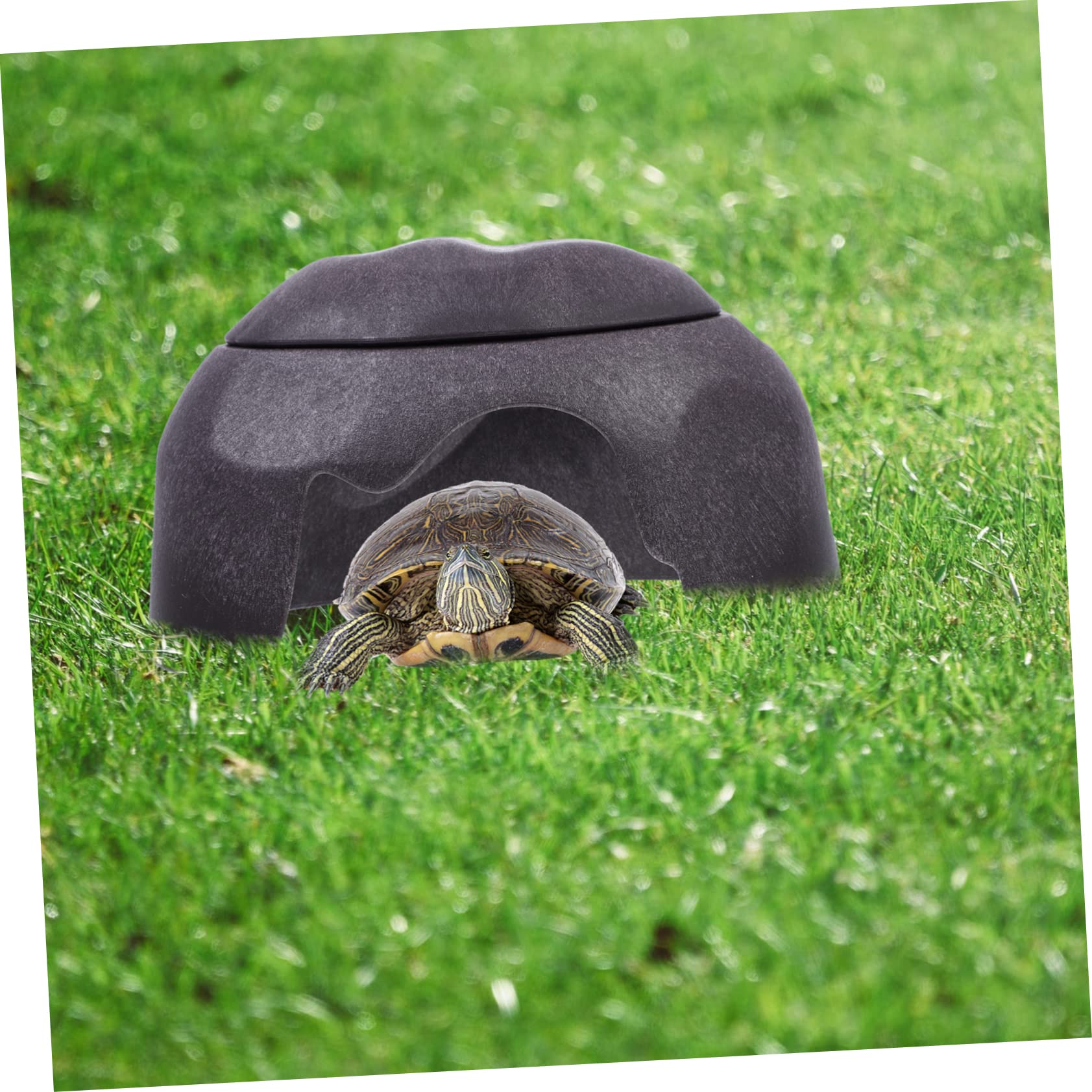 FOMIYES Nascondiglio per Rettili Grotta per Tartarughe Grotta per Acquari Accessori per Rettili Adatto Tartarughe D'acqua Rane Lucertole e Altri Animali Nascondiglio Sicuro e Decorazione