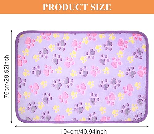 Miniatura 4 de 4 mantas para mascotas, manta para perro, cachorro, manta de forro polar con estampado de patas, para mascotas pequeñas y medianas, perros y gatos,