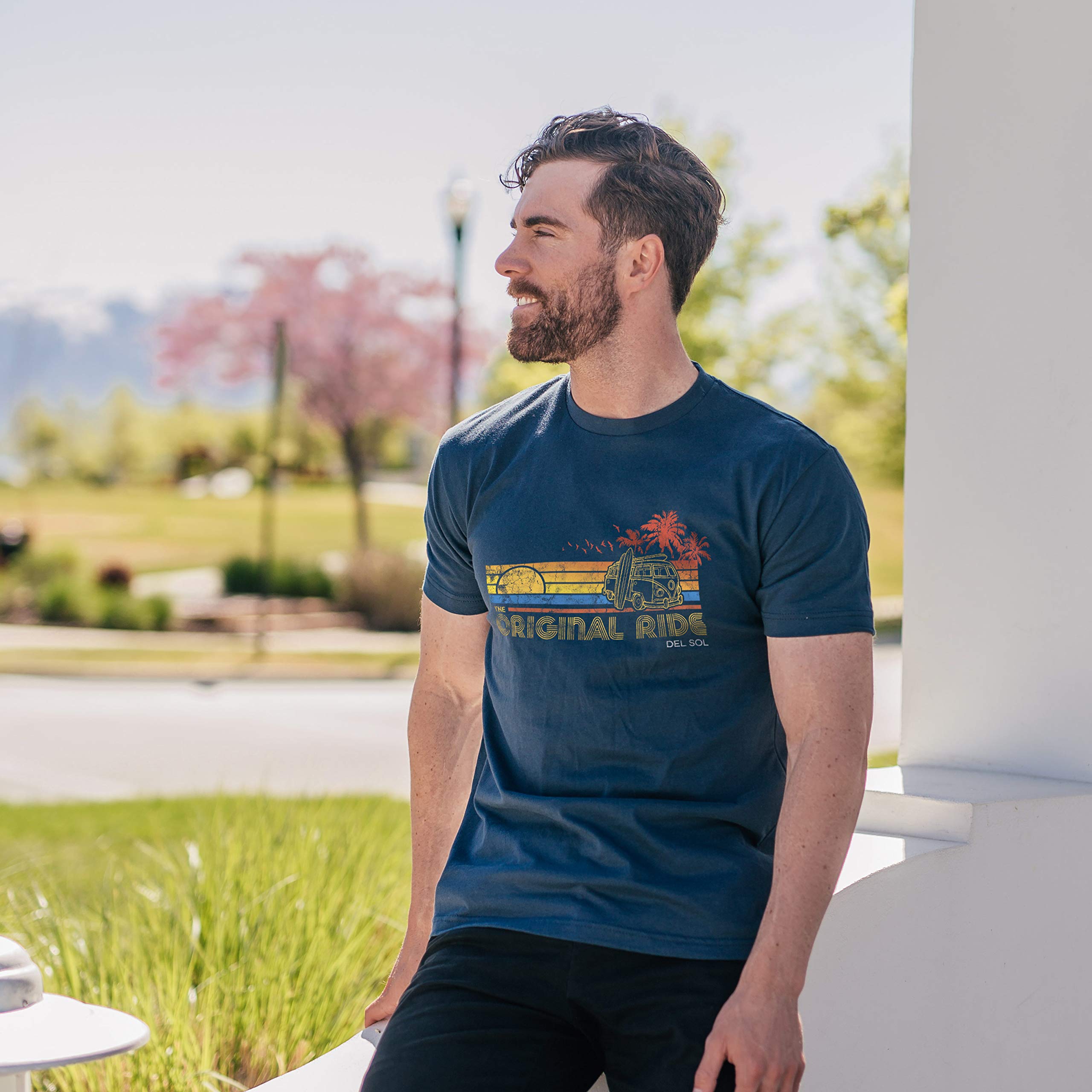 Maglietta Del Sol Classic Crew Tee - Original Ride | Cambia Colore Al Sole | 100% Cotone Pettinato, Taglia M - 2