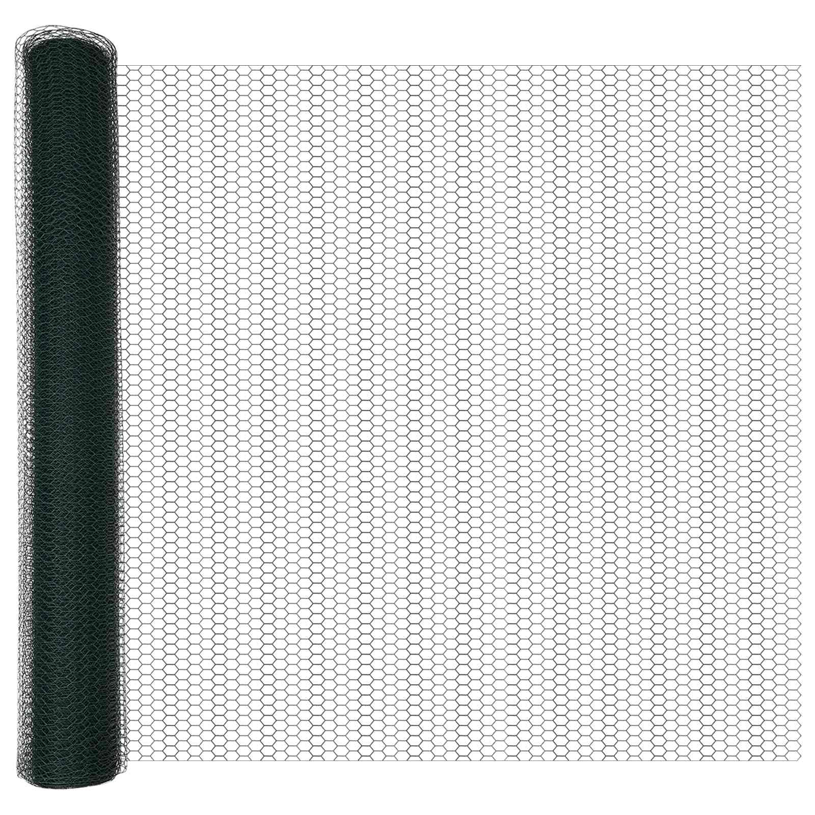 Hexagon Fence Green 1.4 x 10 m PVC Garden Privacy Screen Decorative Outdoor Border Hexagonal Mesh Fence Panel for Terrace Yard Patio Boundary Maintenance