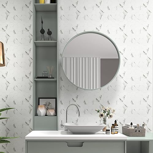 Miniatura 8 de Midcard 10 azulejos hexagonales sin costuras con salpicaduras para despegar y pegar, azulejos de mosaico de PVC para cocinas y baños
