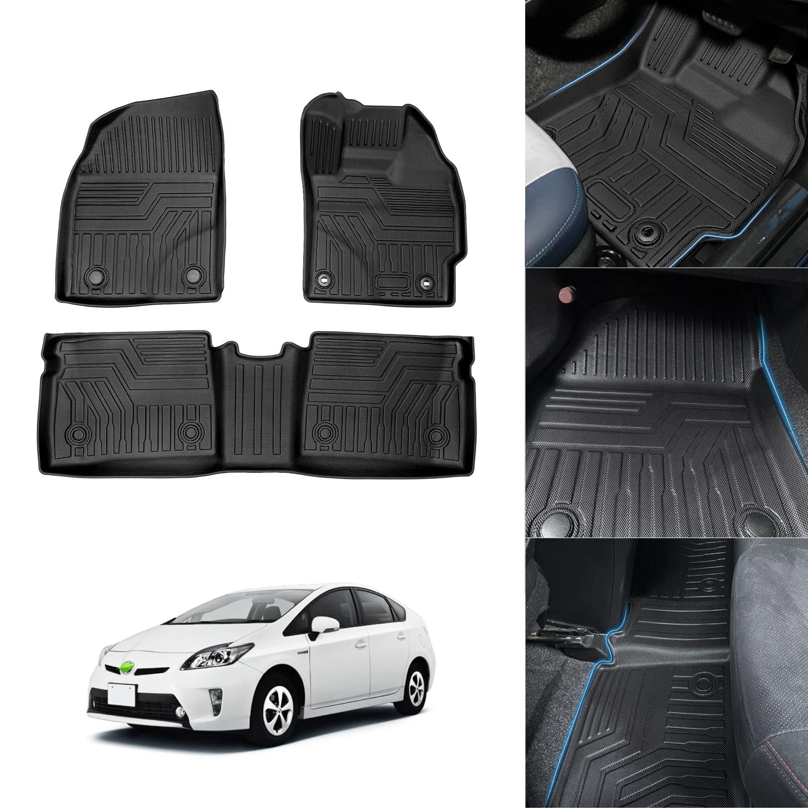 送料無料 30系 プリウス 専用 H21.5-H25.12 型式 ZVW30 フェイクレザー シートカバー 車1台分フルセット ブラック レザー 黒 ステッチ 送料無料 トヨタ 30系 プリウス 専用 H21.5-H25.12 型式 ZVW30 合成