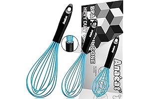 Anaeat Silicone Bubble Bath Whisk: Perfect for Non-Stick Cookware, Milk and Egg Beater Blender