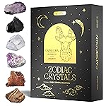 Wyspell Capricorn Crystal Set - 6 Capricorn Crystals and Healing Stones - Capricorn Gifts for Women - Capricorn Birthday Gifts for Women - Astrology Gifts for Women - Zodiac Crystal Set - Healing Gift