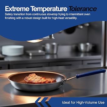 Vollrath Z4010 Wear-Ever 10-Inch Non-Stick Fry Pan with Cool Handle, Aluminum, NSF,Black/Blue