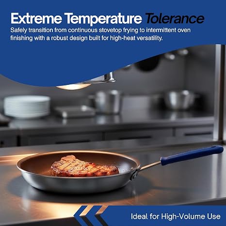 Vollrath Z4010 Wear-Ever 10-Inch Non-Stick Fry Pan with Cool Handle, Aluminum, NSF,Black/Blue