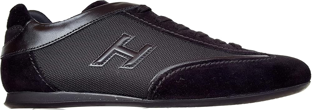 Hogan uomo scarpe olympia slash sneaker tessuto nero HXM057I972JGFB999