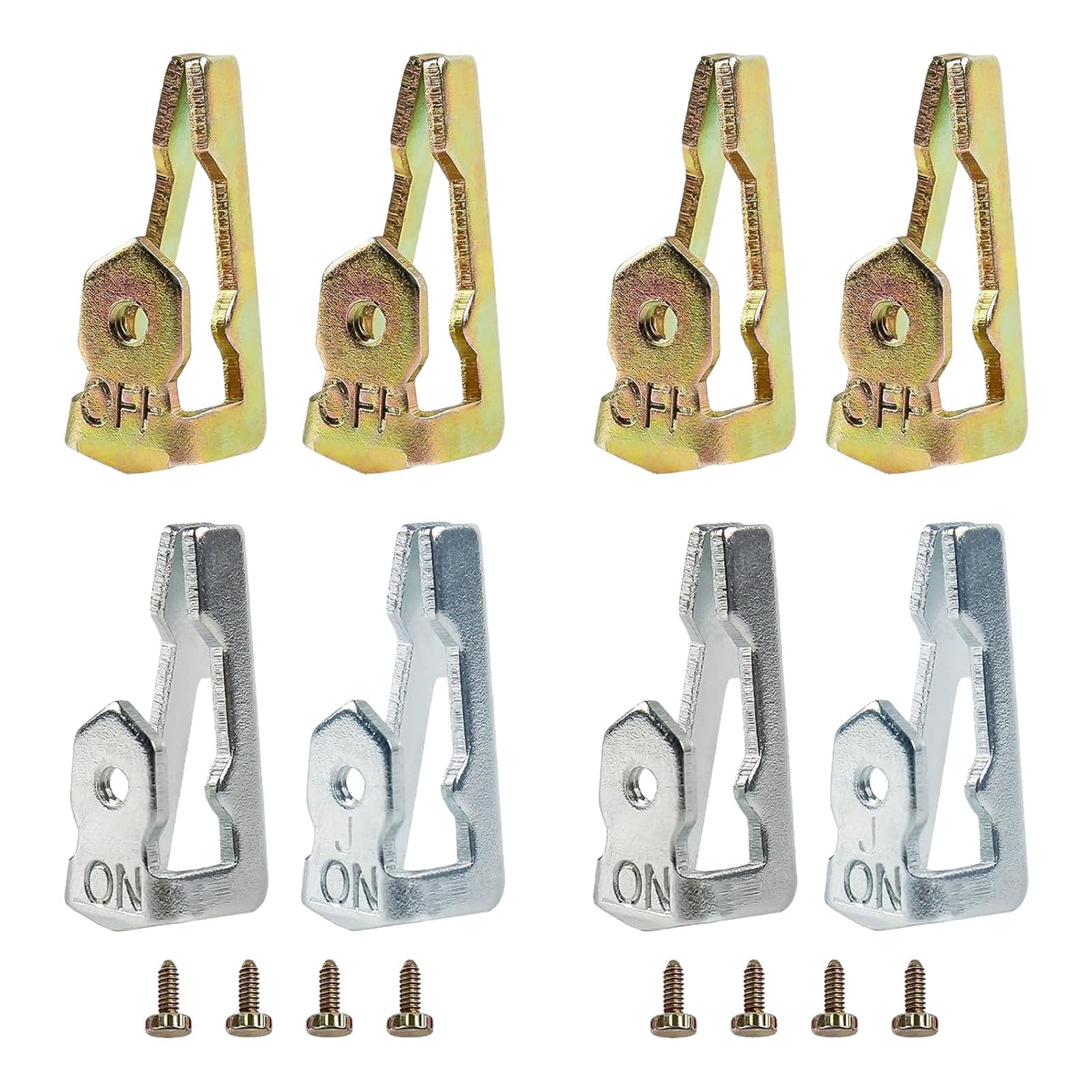 4Pairs Durability Metal Toggle for 156T1978A Timer Switches Replacement Time Switches Trippers and Accurate Timing Quickly Install Trippers