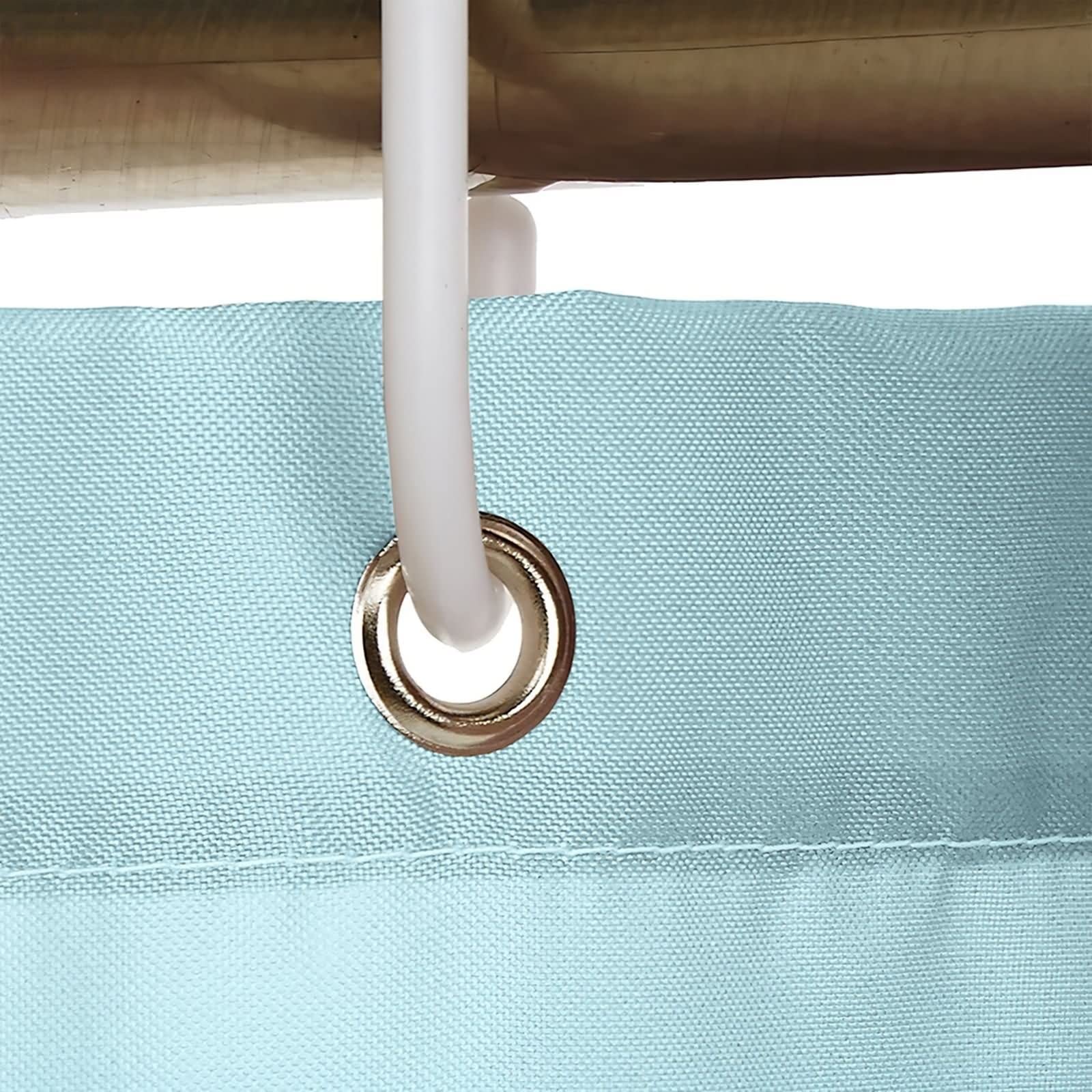 Duschvorhang Schimmelresistent 180 X 200, Duschvorhang Textil Waschbar Farbverlauf Blau Haushaltsduschvorhang