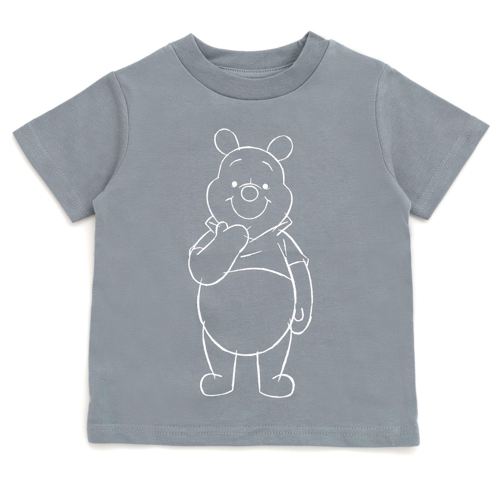 Disney Mickey Mouse Set aus T-Shirt und Shorts aus französischem Frottee, für Kinder, Grau / Hafer