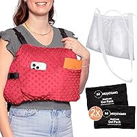 Vista 10 de MOYOAMA Almohada Post Mastectomía – Kit de protección de 4 piezas con 2 paquetes de gel y bolsa de drenaje de ducha – Imprescindible para cirugía
