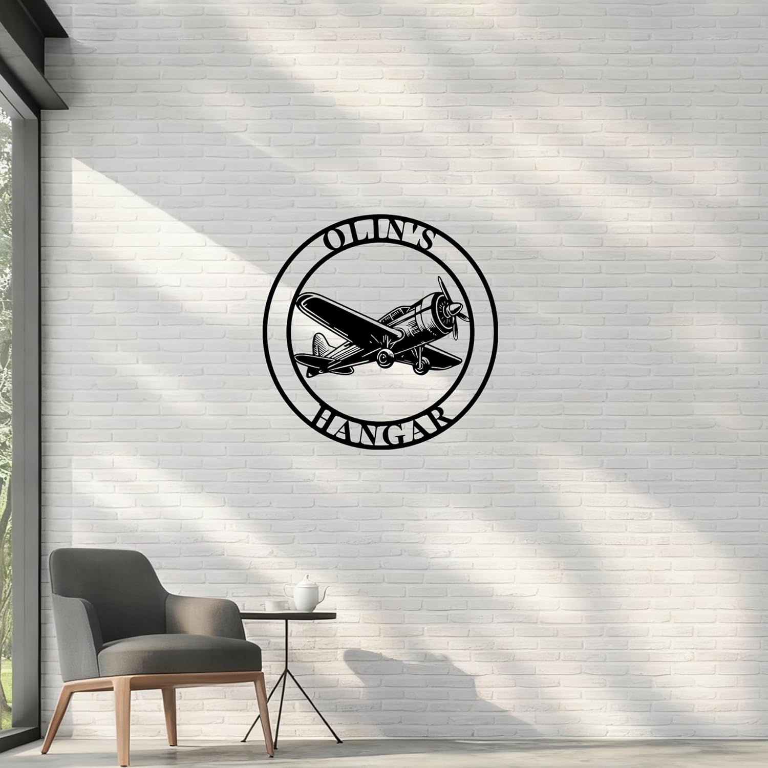 Custom Metal Airplane Wall Decor Airplane Name Sign Personalized Pilot Name Sign Aviation Home Office Decor Aircraft Lovers Gift