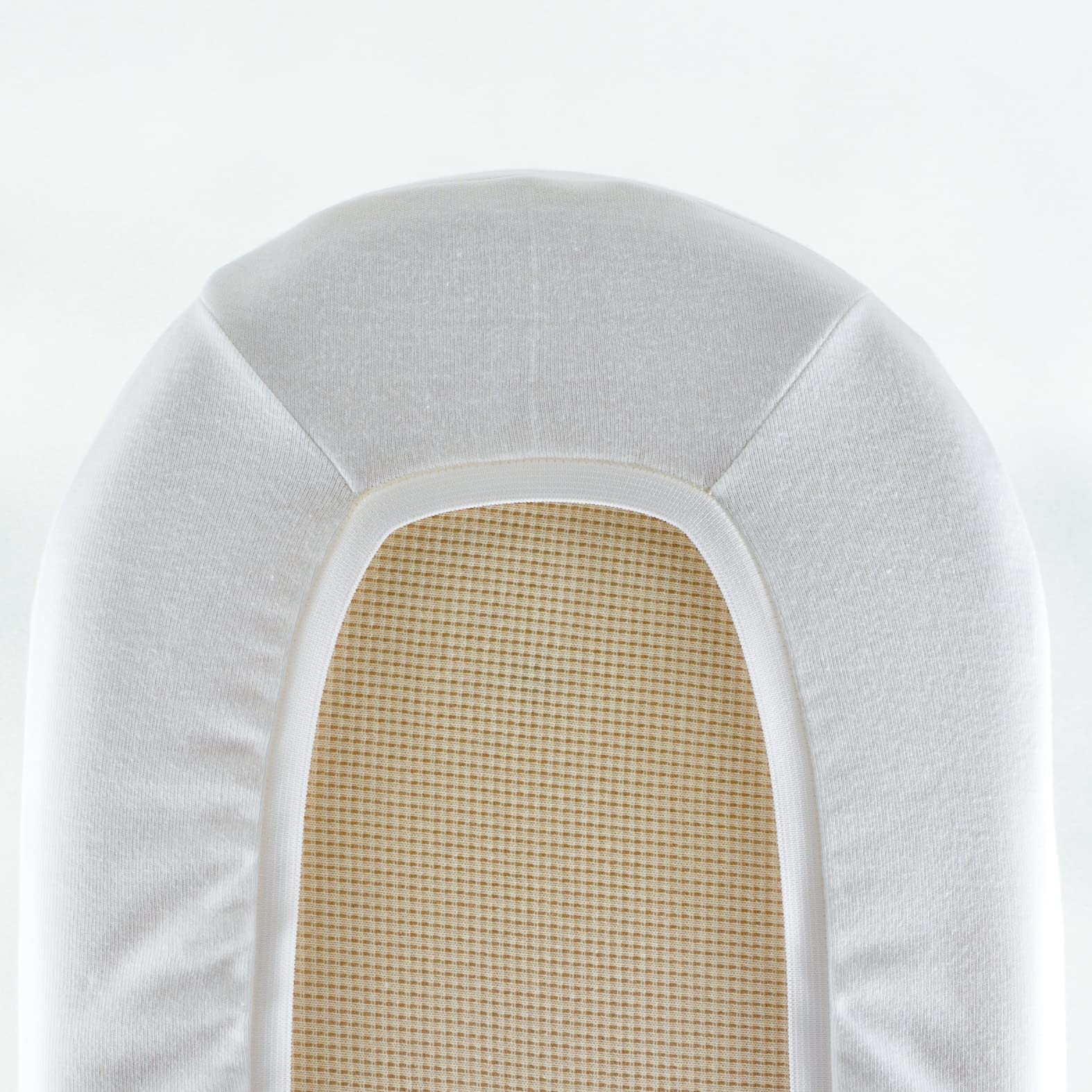Dk Glovesheets White Pack Of 2 Glovesheets, Large Round End/Moses. Fitted Sheet For Mattress: Up To 78Cm X 33Cm.