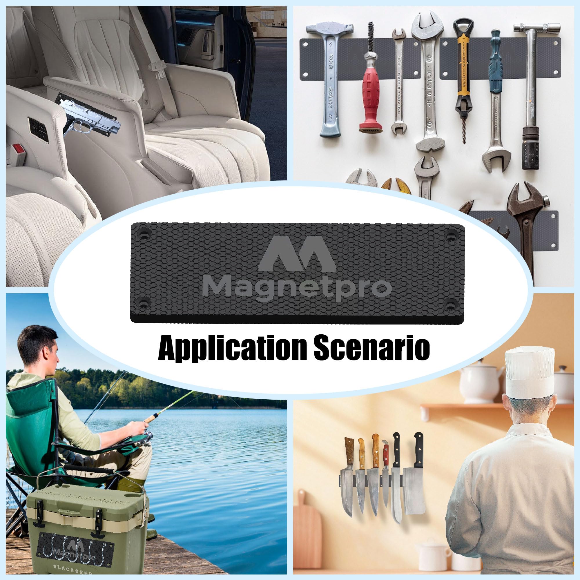 Magnetpro Magnes na broń wielkogabarytową Magnetyczny uchwyt Quickdraw do pistoletów, strzelb, haczyków wędkarskich, montaż na zewnątrz i wewnątrz do domu, biurka, akcesoriów do ciężarówek