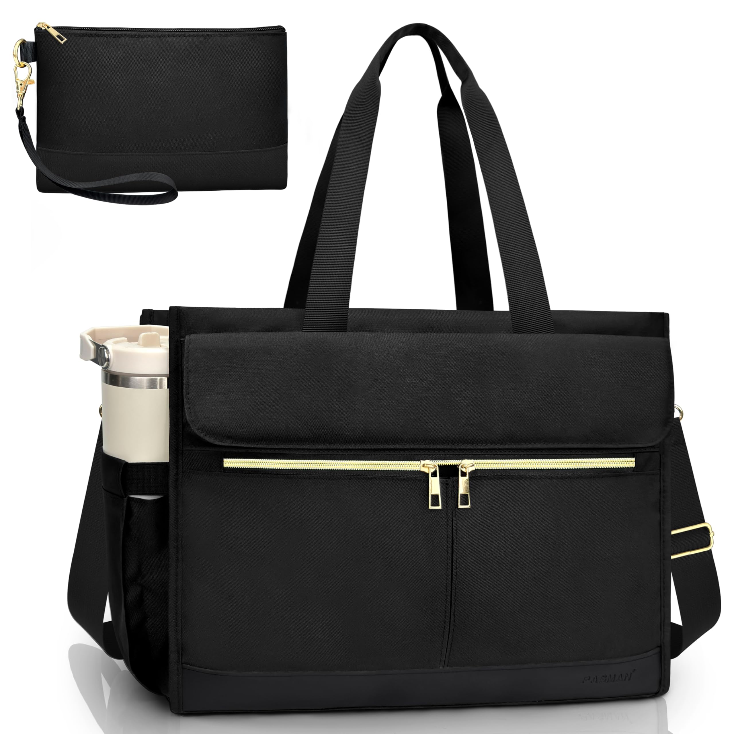 Laptop Bag for Women - 15 6 Inch Tote Work Bag with Compartments Nurse Teacher Bag Large Lightweight