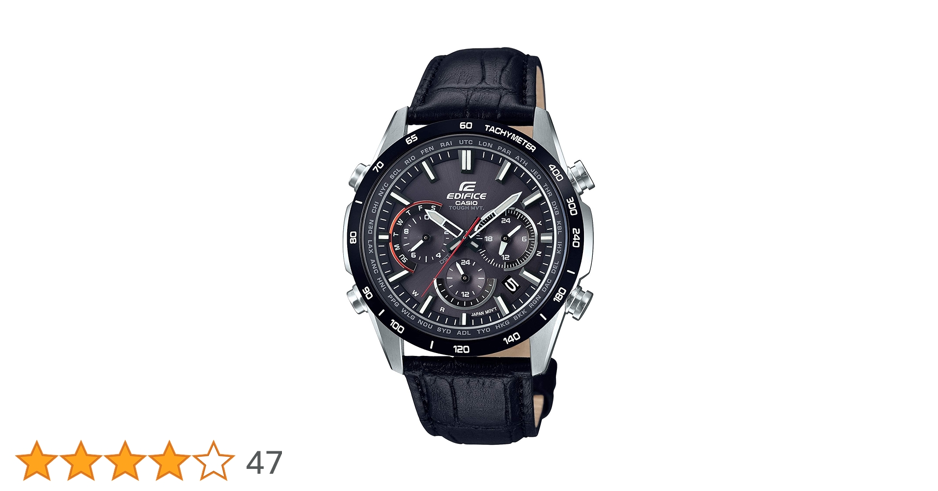 エディフィス 革ベルト 電波ソーラー EQW-T650BL-1AJF 電波時計 CASIO カシオ EDIFICE エディフィス EQW-T650BL-1AJF ステンレス