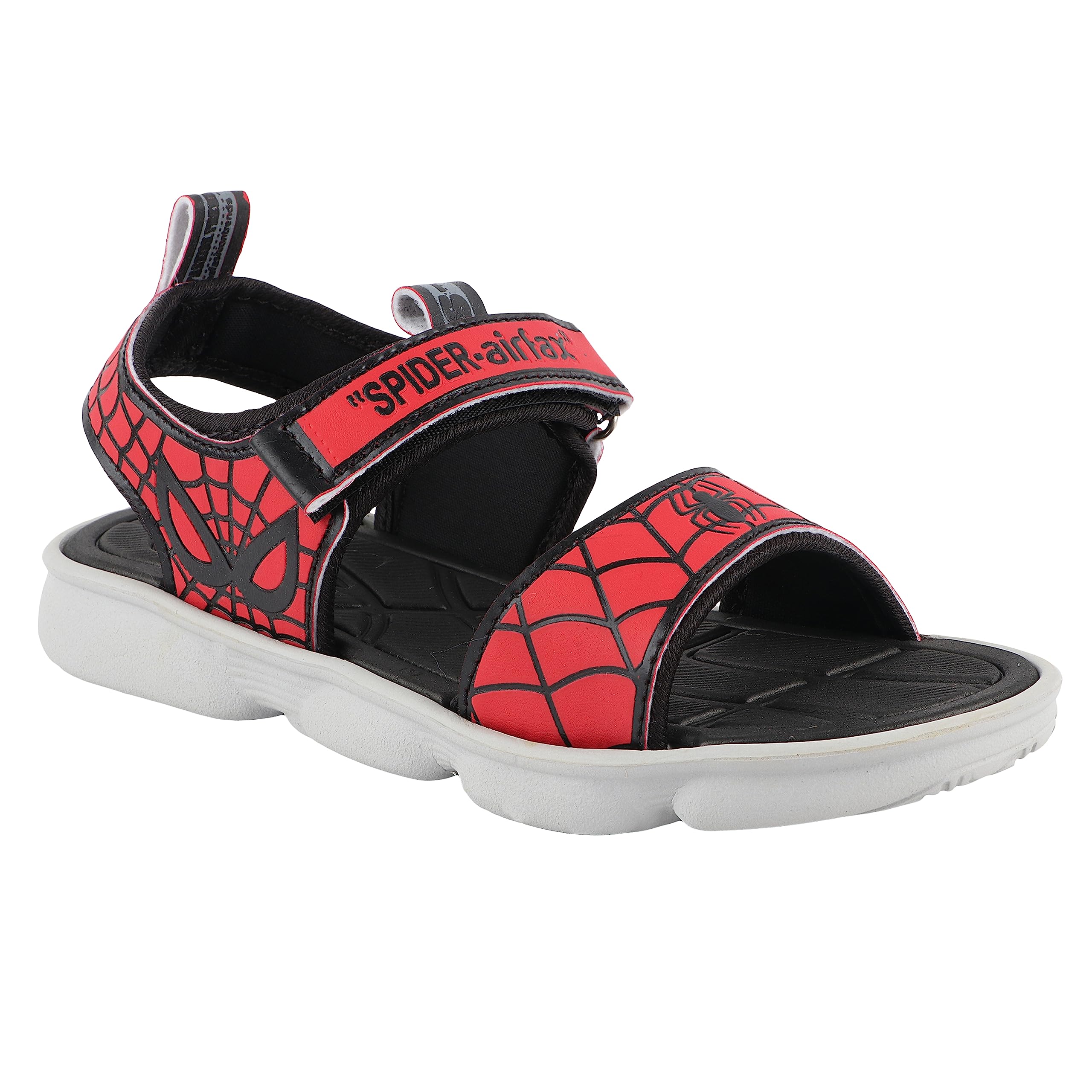 Airfax Unisex Child Kids Regular/Everyday Use Breathable Printed Valcro Floaters Sandals with eva Sole for Boys & Girls (SOFTRIDE_RED_5_KIDS) (B0CB8QBGY3) Amazon Price History, Amazon Price Tracker