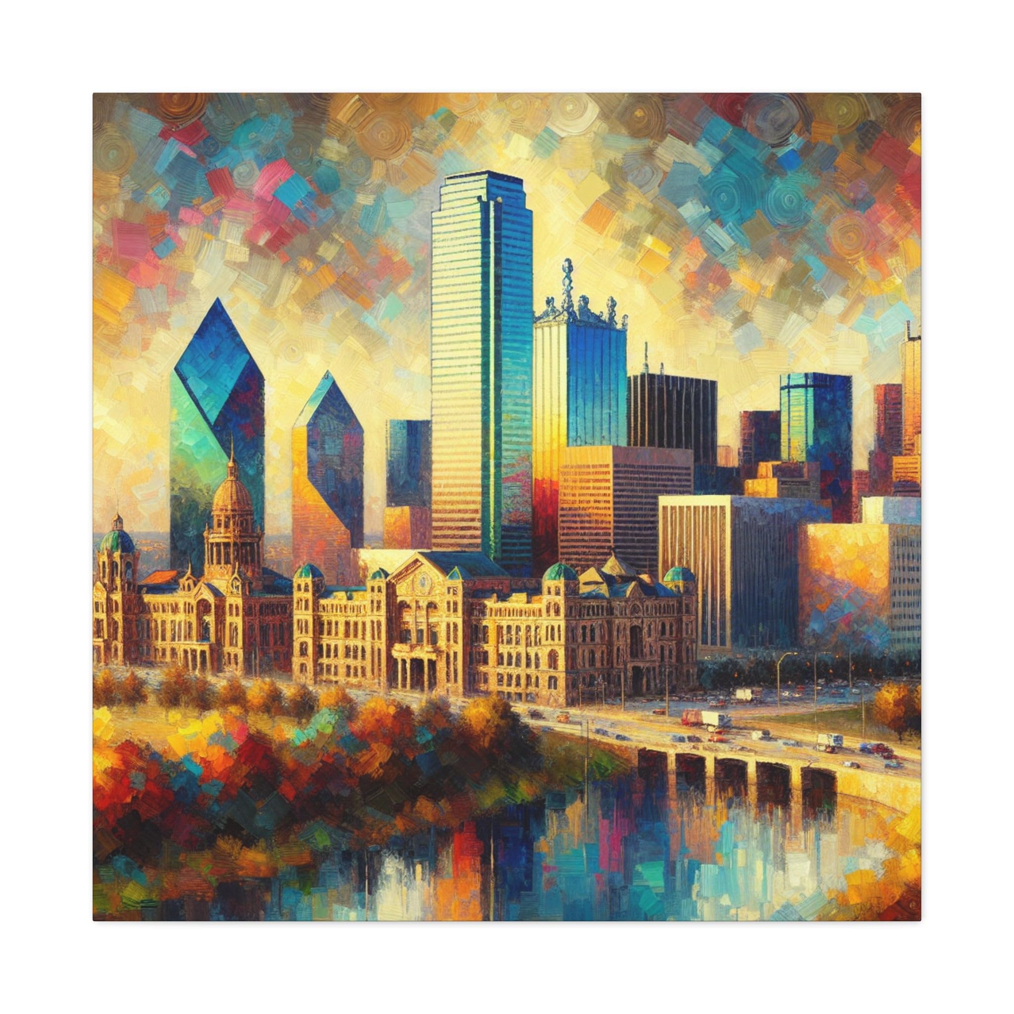 Vibrant Dallas Enlightened Dreams - Canvas 36″ x 36″ / 1.25"