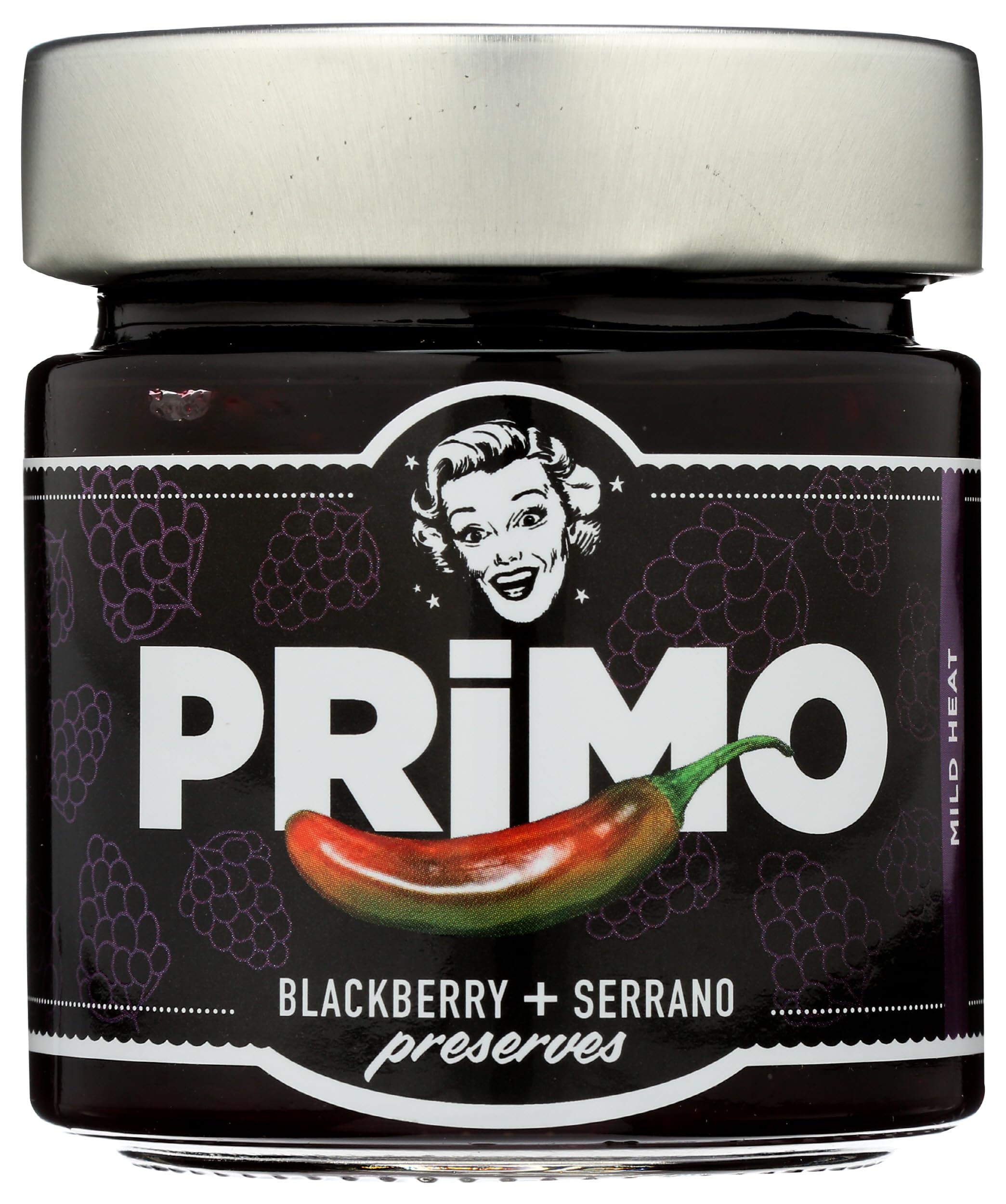 ルティナー&マホロサミースト PRiMO Specialty Foods Preserves, Blackberry Serrano, 10 oz