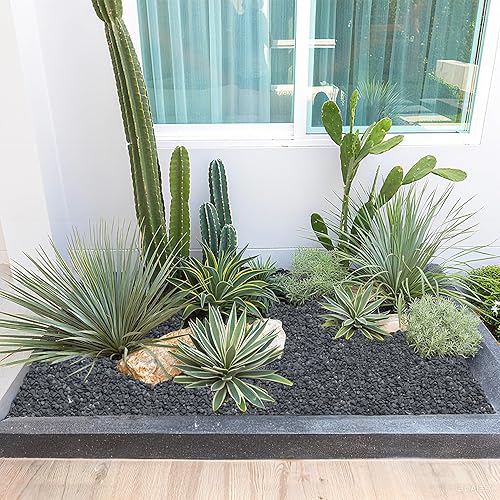 Miniatura 4 de Guijarros de frijol gris decorativos naturales, rocas de río tamaño grava de 15 pulgadas para plantas, jardín, paisajismo, acuarios y decoración al