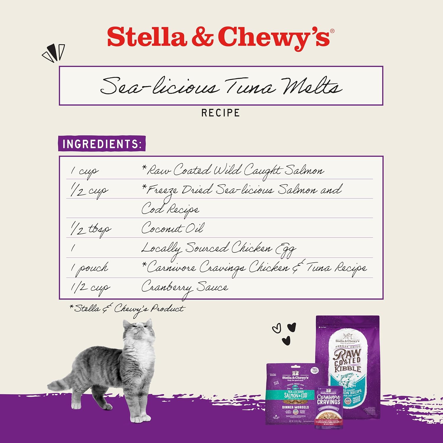 Stella & Chewy's Sea-Licious Tuna Melts Recipe Bundle (Raw Coated Kibble + Freeze-Dried + Wet Food Pouches)