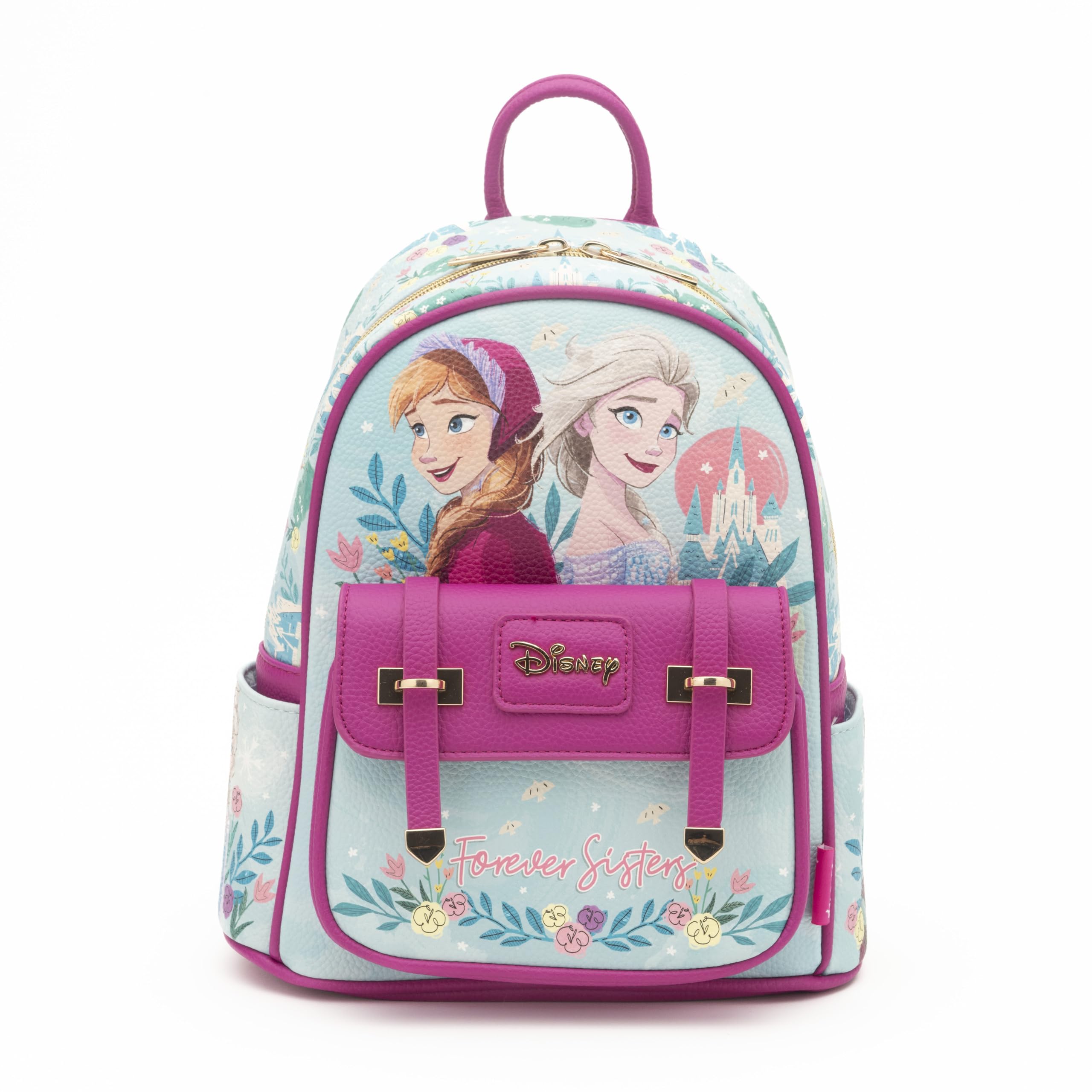 Wondapop - Frozen - Elsa and Anna 11" Vegan Leather Fashion Mini Backpack