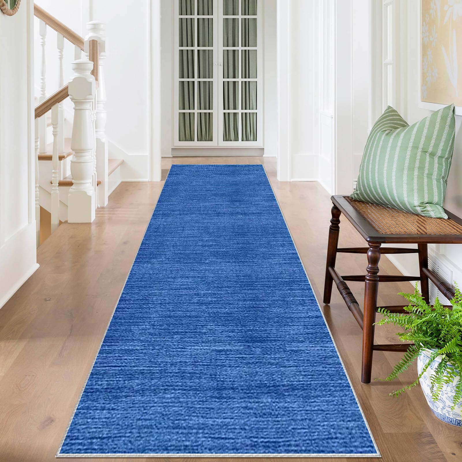 Dywan, bieżnik na korytarz, 50 x 350 cm, antypoślizgowy, dywan do kuchni, kuchni, nadaje się do prania, chodnik do przedpokoju, sypialni, salonu, wejścia