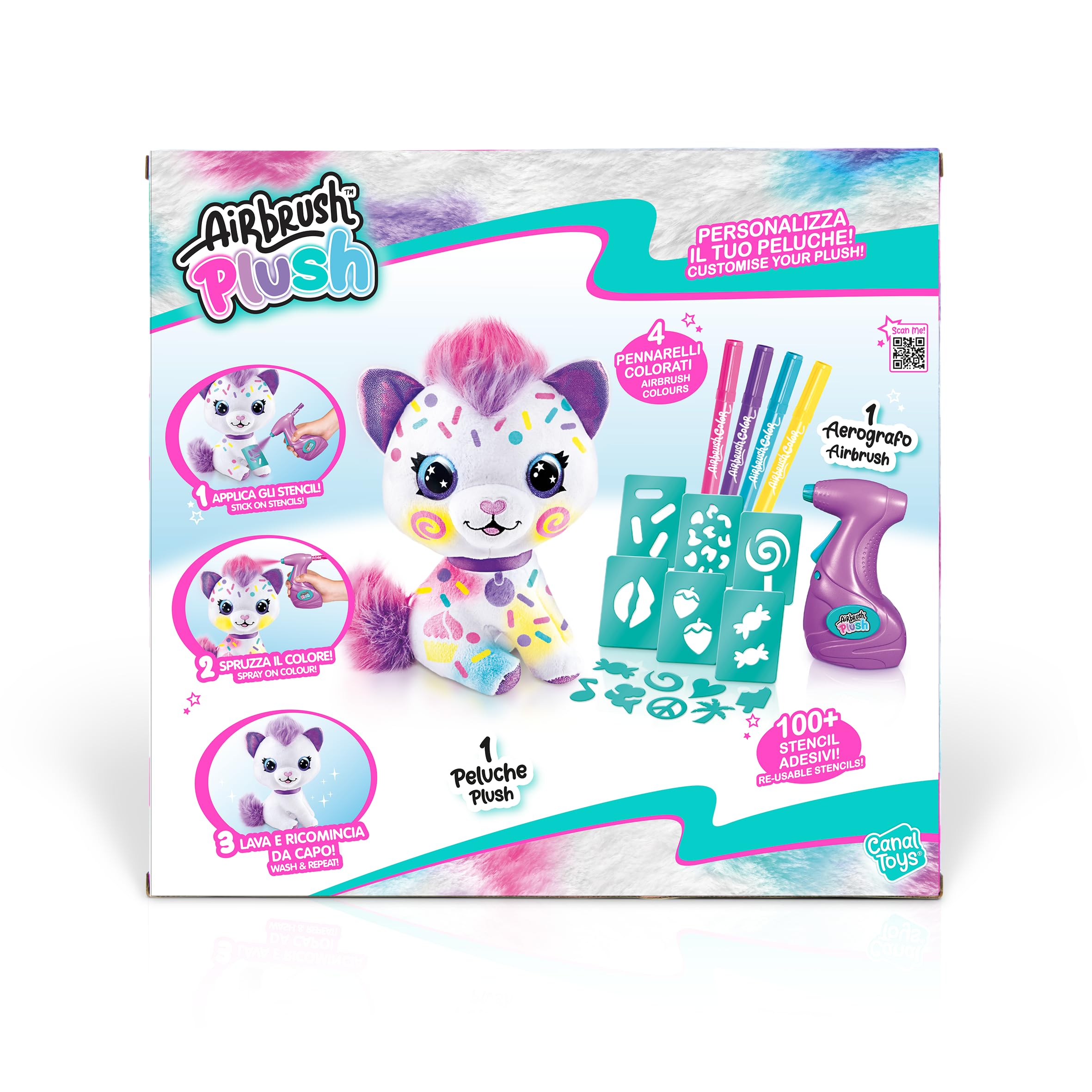 Rocco Giocattoli - Airbrush Plush Kitty