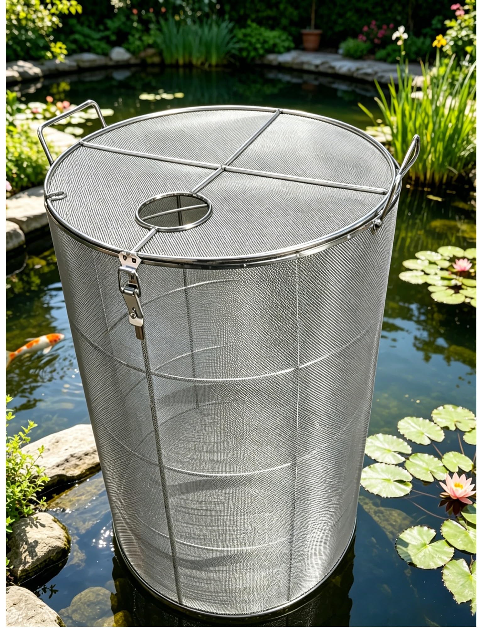 Protector de bomba de malla ultrafina de acero inoxidable, pantalla de filtro sumergible y protector para pozos, estanques, aguas residuales y tanques sépticos, diseño que no se obstruye