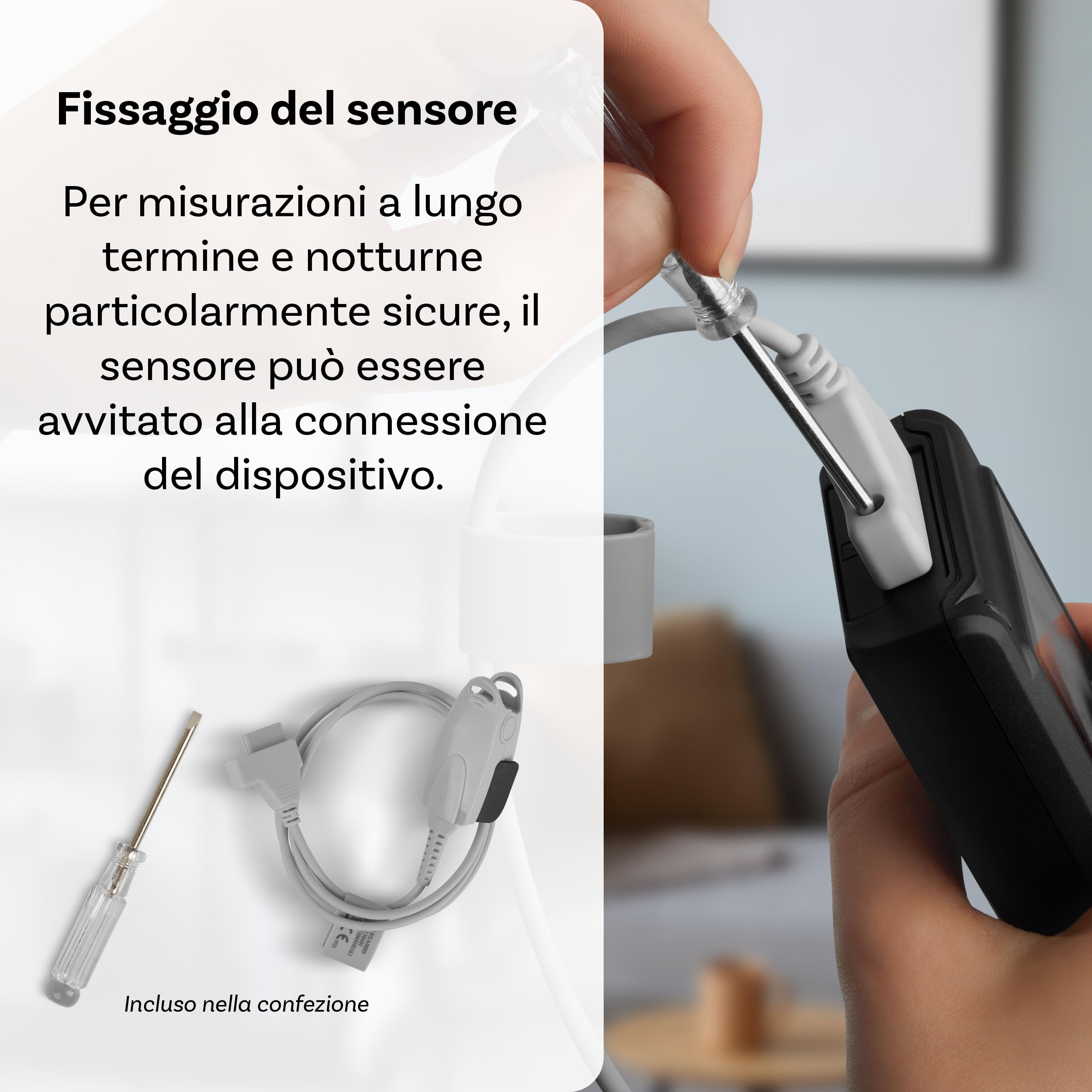 Pulox Pulsossimetro PO-650A - Ossimetro palmare portatile con sensore esterno - Misurazioni a lungo termine, Memoria dati, Segnale acustico