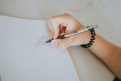 Miniatura 6 de Zebra M-301 54010 portaminas de acero inoxidable 05mm tubo negro paquete de 12 unidades 07MM