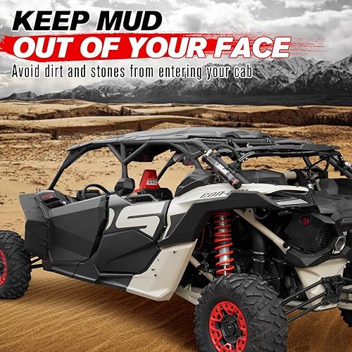 Vista 18 de A & UTV PRO Guardabarros delantero XXL para RZR XP 1000, más amplio, extendido, para Polaris RZR XP 1000/Turbo/S 1000/900/900 S 2 o 4 plazas