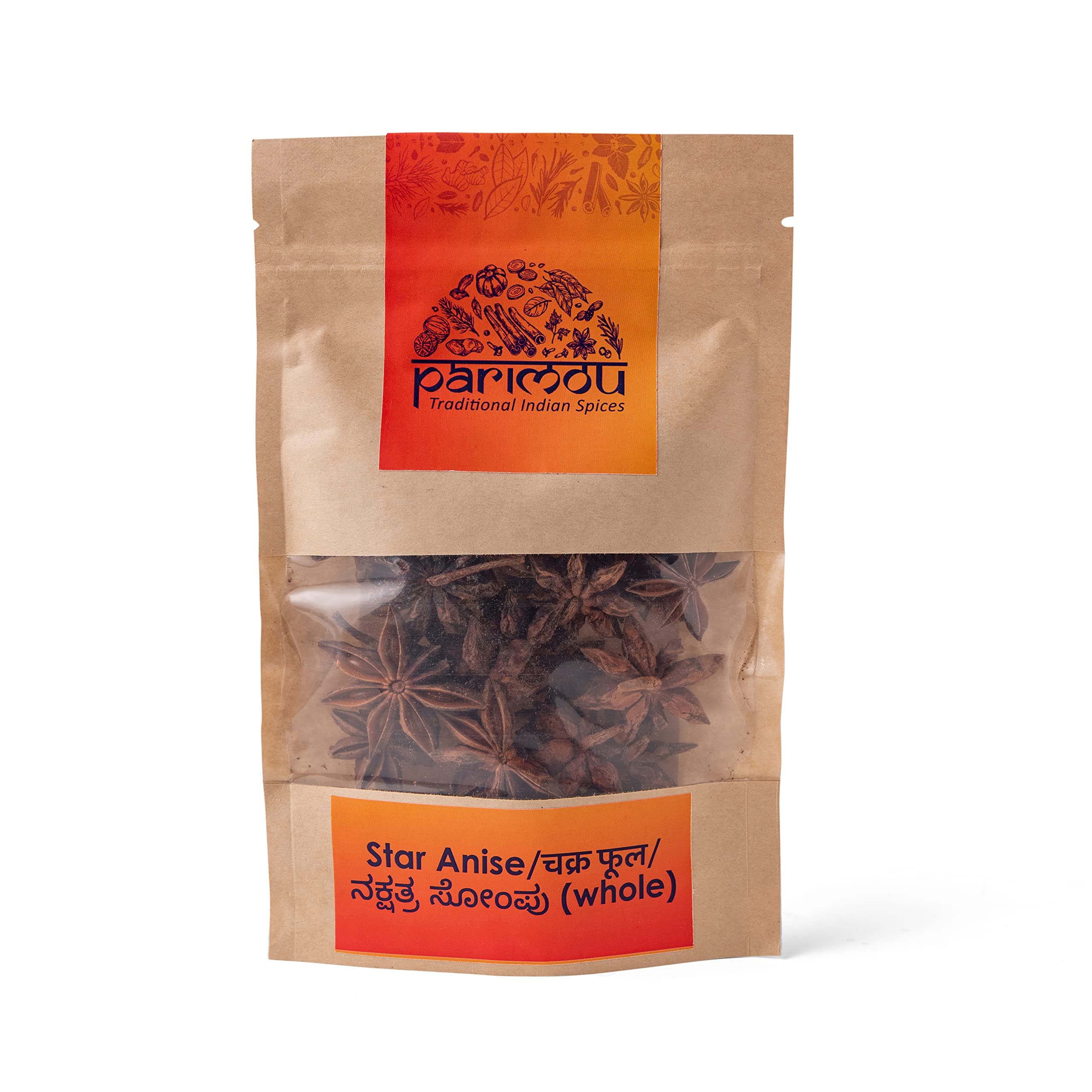 Parimou Whole Spices Star Flowers| Star Anise | Chakri Phool | Badhiyan Phool (50g) (B0BWY64613) Amazon Price History, Amazon Price Tracker