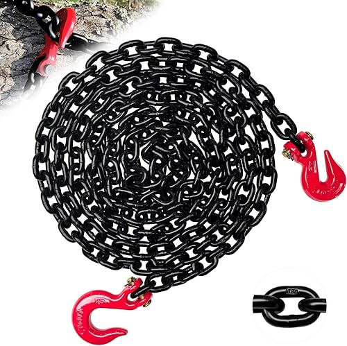 SENKEYFE WLL Chaîne à bûches de qualité 80, 4,3 m, 1,6 cm, chaînes de sécurité p