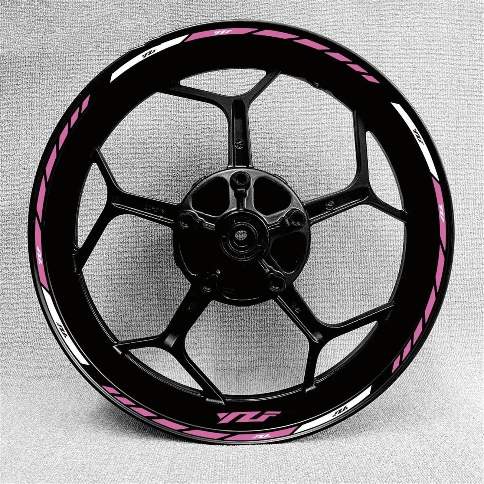 Motorcycle Reflective Wheel Stickers Rim Decal for Yamaha R1 R15 R125 R6 R7 MT-09 MT09 MT07 MT10 for Tracer(Color21)