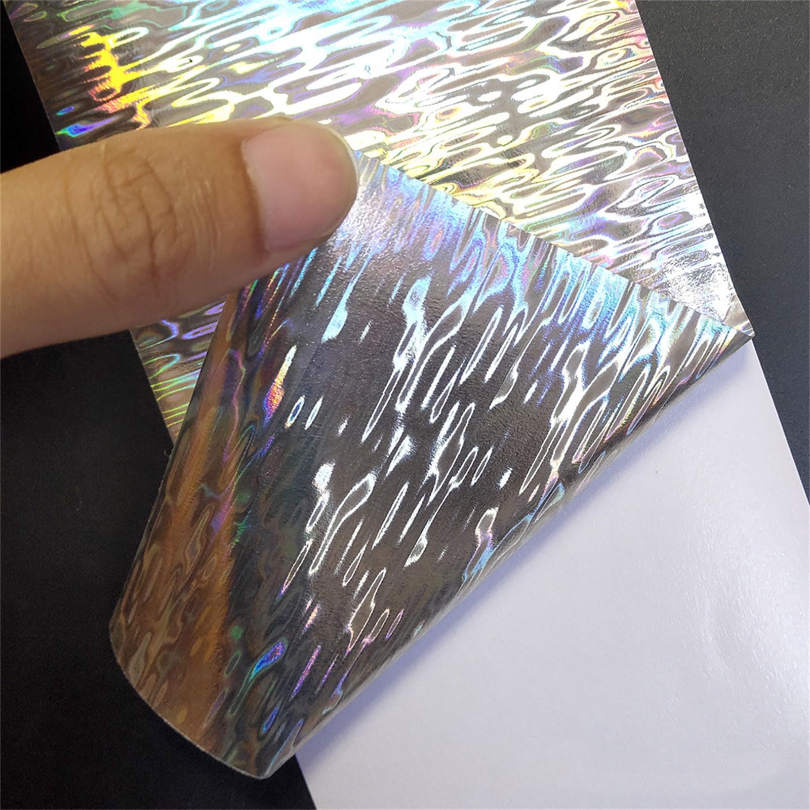 18 calcomanías reflectantes de escamas de peces, película adhesiva holográfica, cinta de señuelo intermitente, cebos duros, calcomanías para señuelos