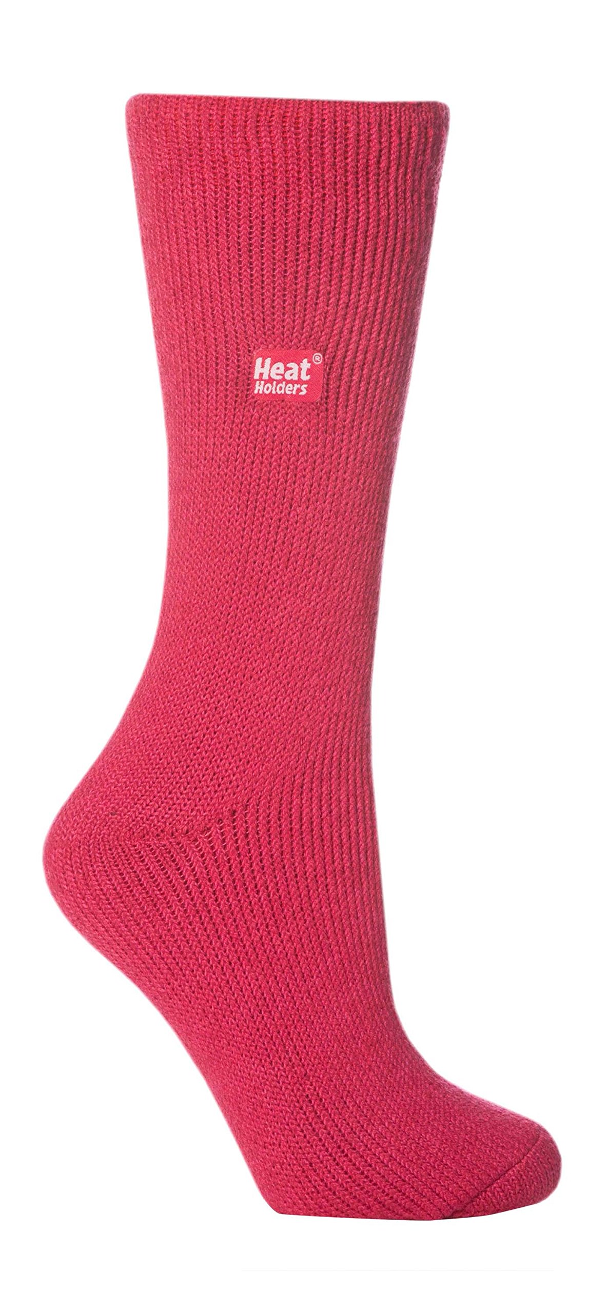 HEAT HOLDERS | Ladies Original Thermal Socks | Size 4-8 UK, 37-42 EU (Rasberry)