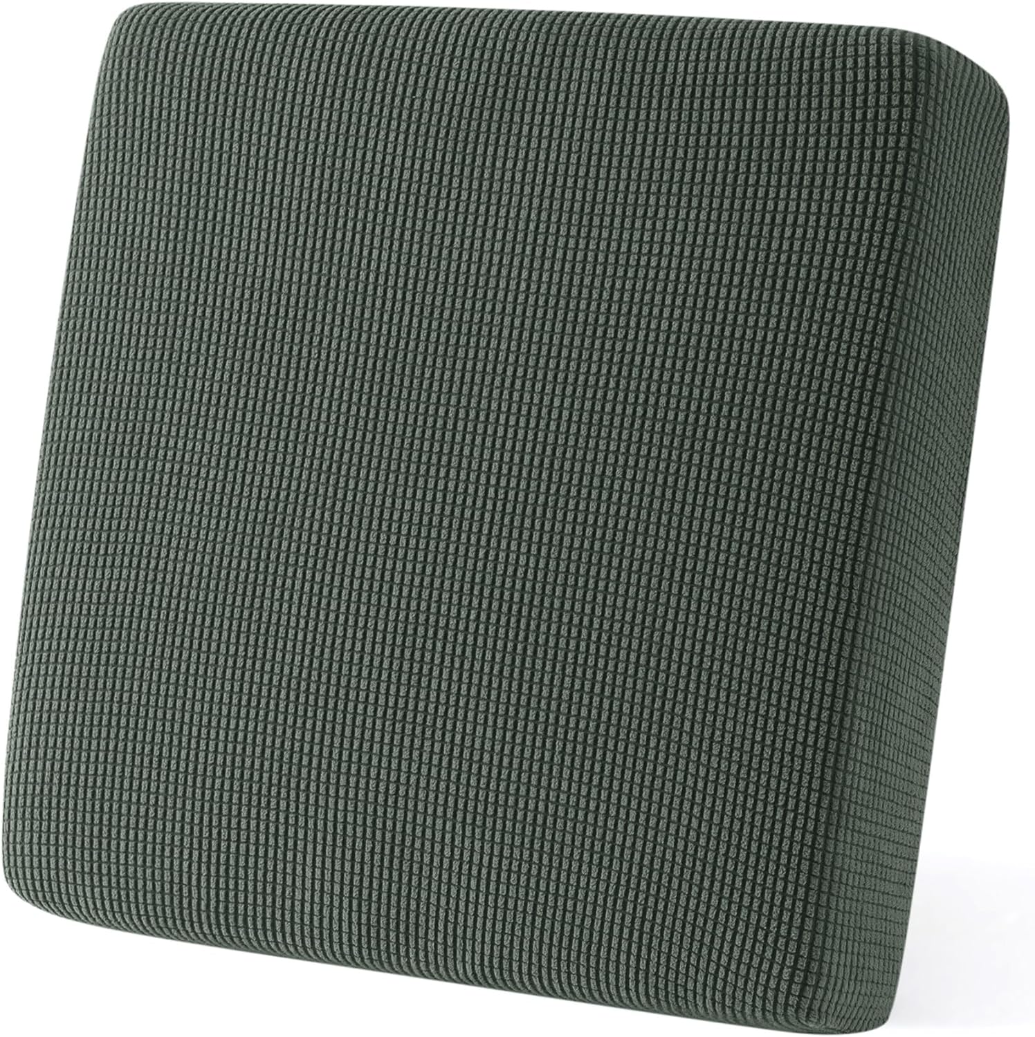 Olive Green Stretch Polyester Loveseat Sofa Slipcover