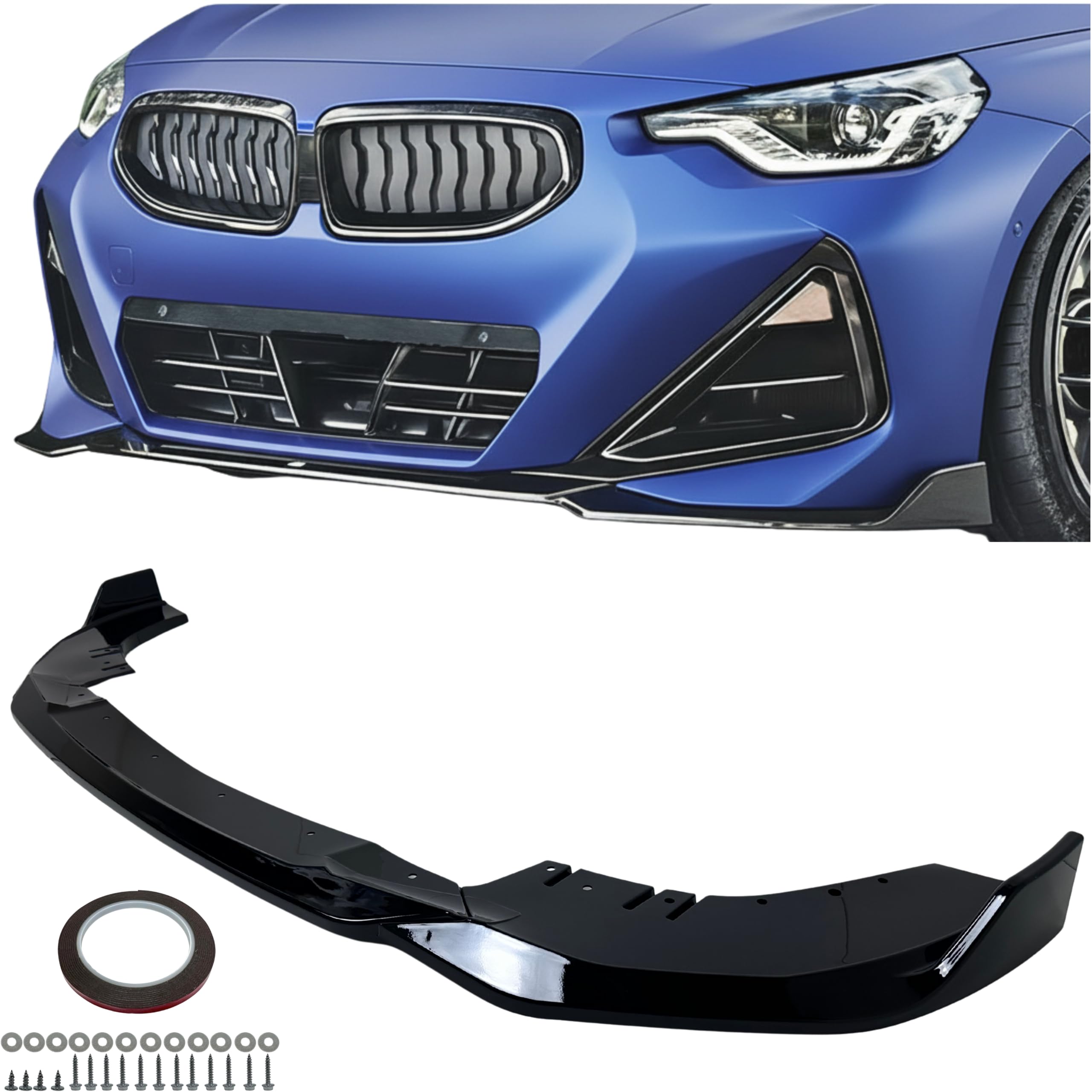 Amazon.com: G42 M240i 230i Front M Bumper 3 Piece Lip Splitter 