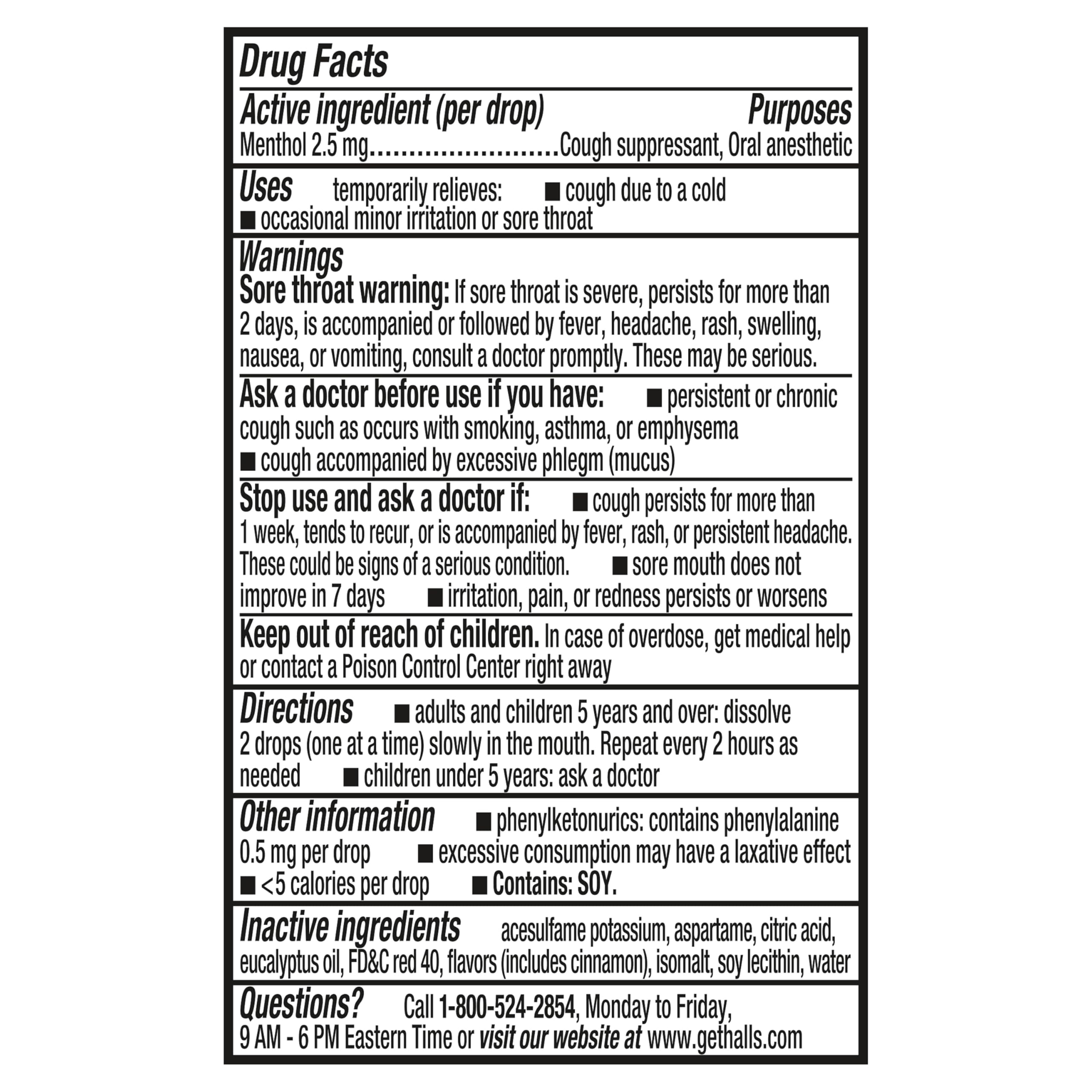 Halls Minis Watermelon Flavor Sugar Free Cough Drops, 48 Drops