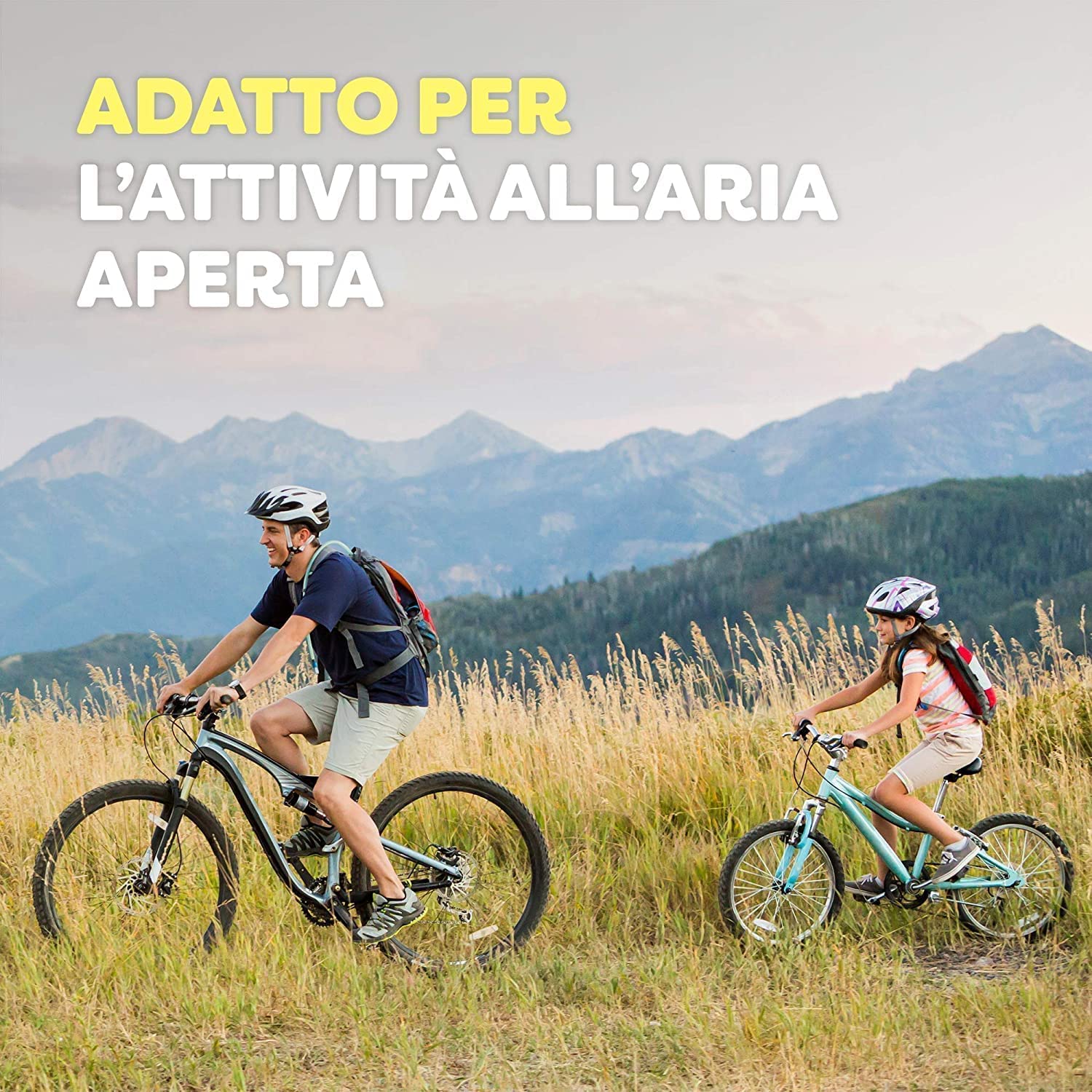 AMAS Spray Protettivo Anti Zanzare 100% Naturale - Con Olii Essenziali di Citronella, Eucalipto e Basilico - ideale per bambini - 50ml x 2 pezzi- formato da viaggio