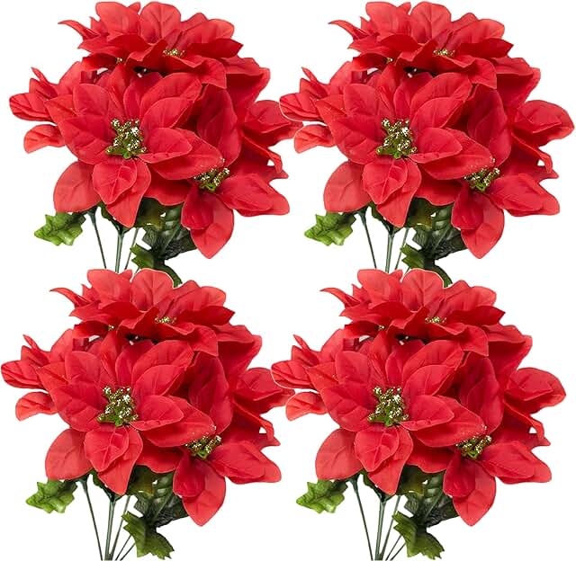 silk poinsettia