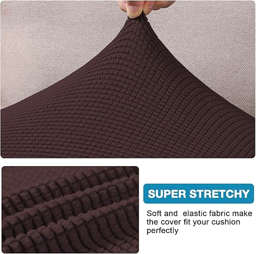 Vista 76 de Funda de cojín de alta elasticidad, para sofá, funda de cojín protectora para sofá, para asiento de sofá, cubierta para sofá suave, flexible