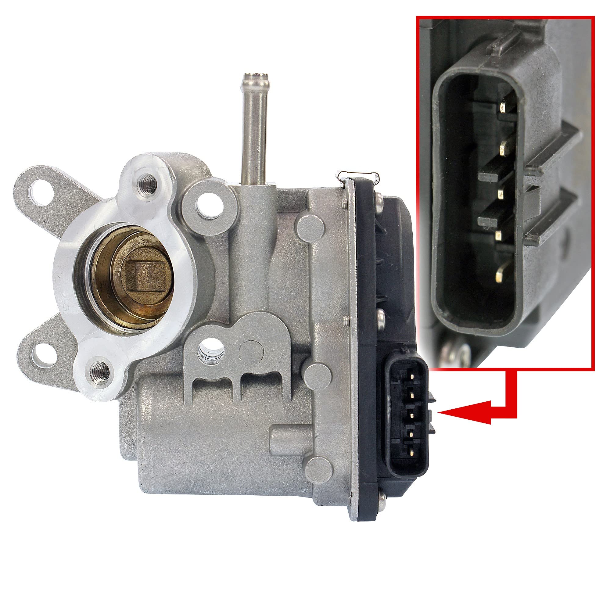 1x Vanne EGR électrique | Compatible avec: NISSAN CABSTAR, NAVARA, NAVARA NP300, NAVARA NP300 Pritsche/Fahrgestell, NP300 PICKUP, PATHFINDER III