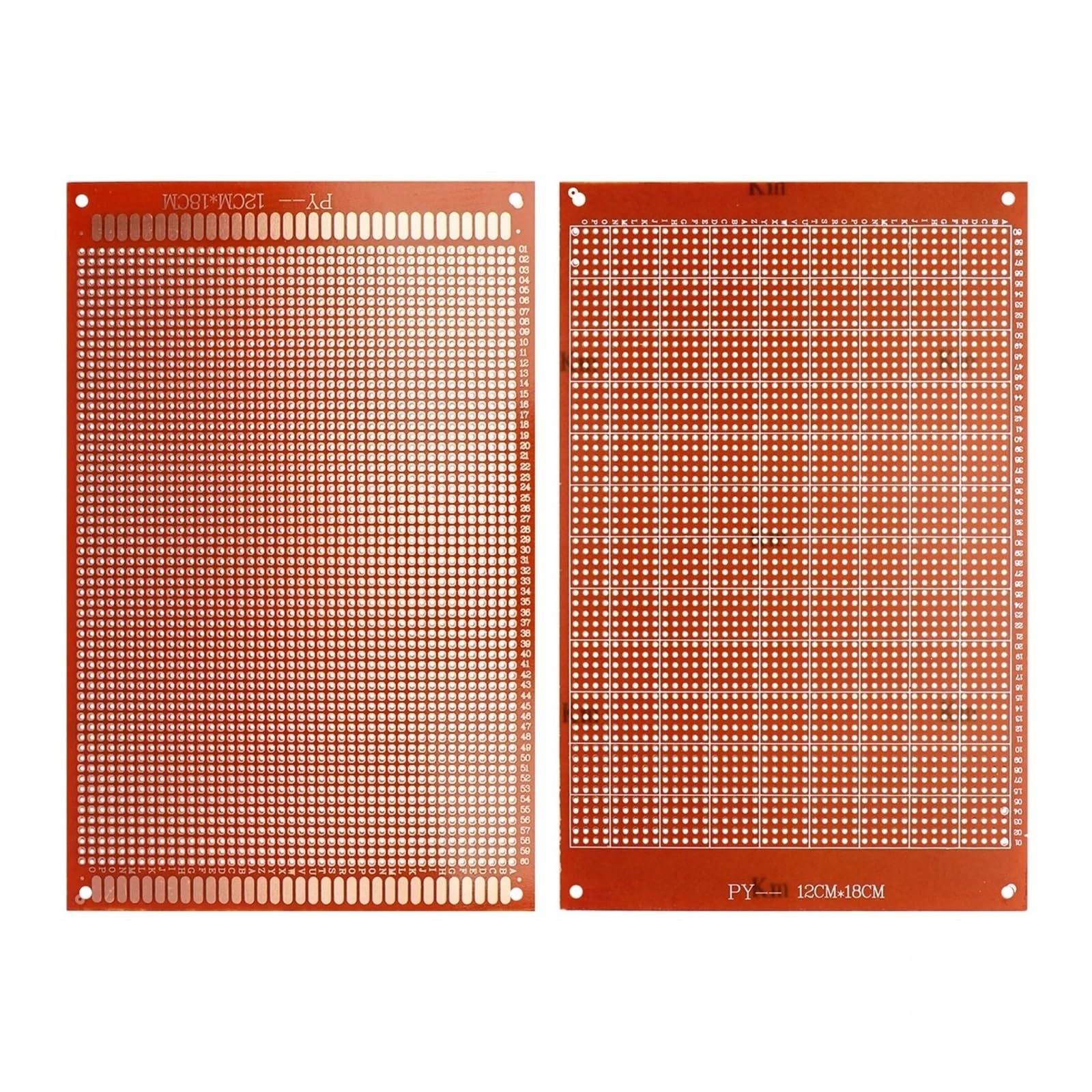 Carte PCB prototype 12x18 cm en lot de 10 pièces pour matrice audio à souder soi-même