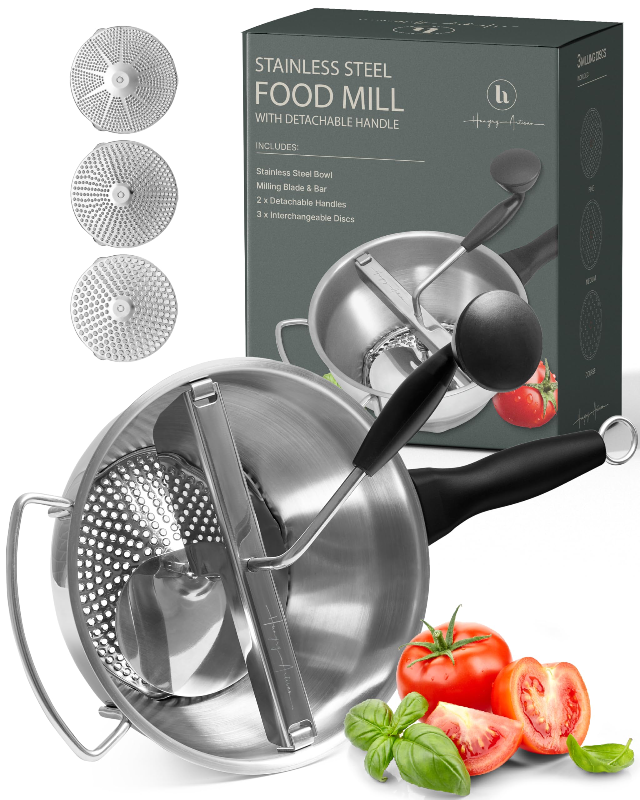 The Hungry Artisan Compact 3-Disc Food Mill