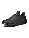 Men's Non Slip Work Shoes Walking Zapatos Trabajo Black & Lightweight Food Service Chef Kitchen Restaurant Resistant Sneakers